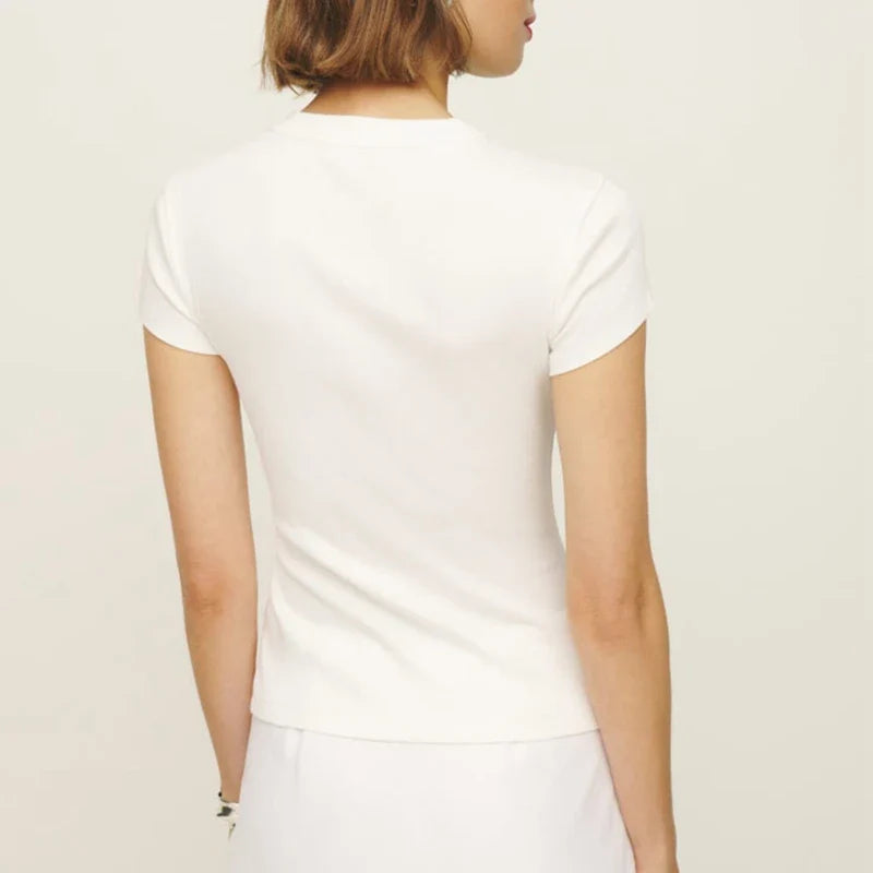 Olivia Bennet | Knit Top for Women in Soft Fabric, Relaxed Fit, Black