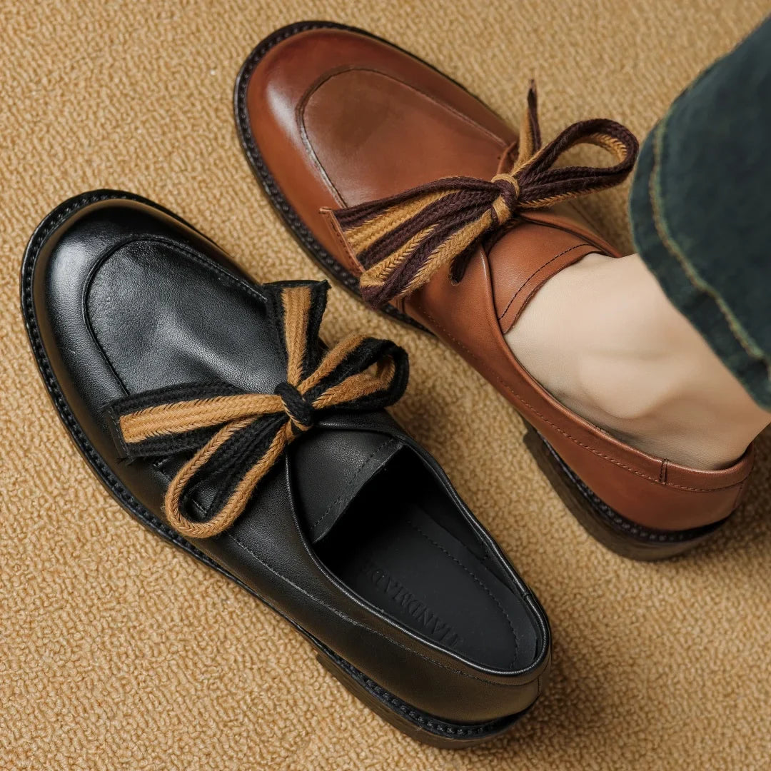 Olivia Bennet | Classic Leather Loafers for Women
