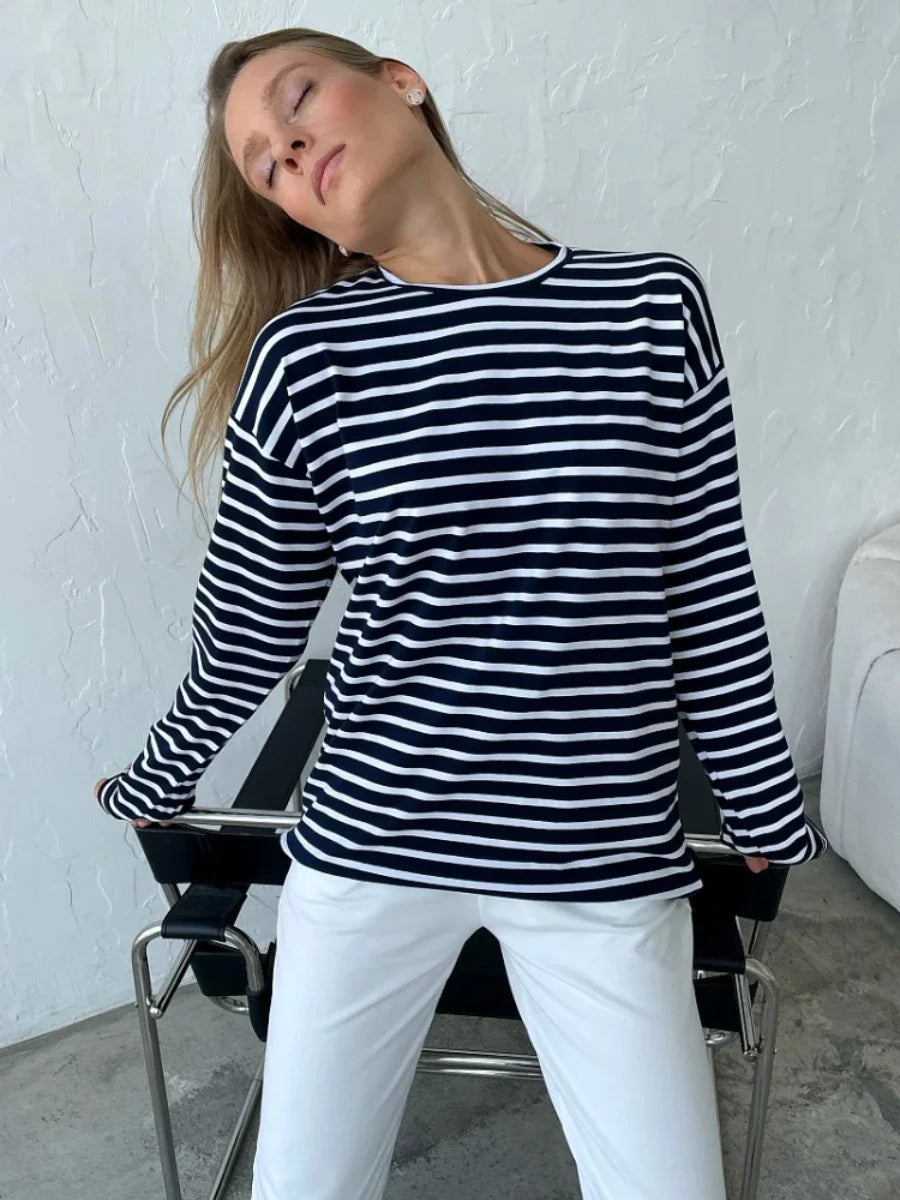 Olivia Bennet | Striped Cotton Shirt