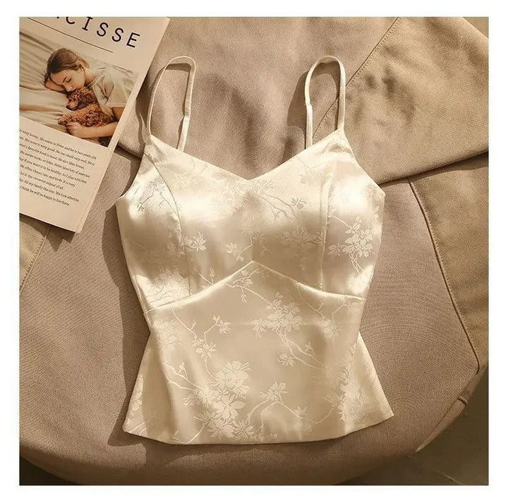 Olivia Bennet | Satin Corset for Women in Jacquard Style