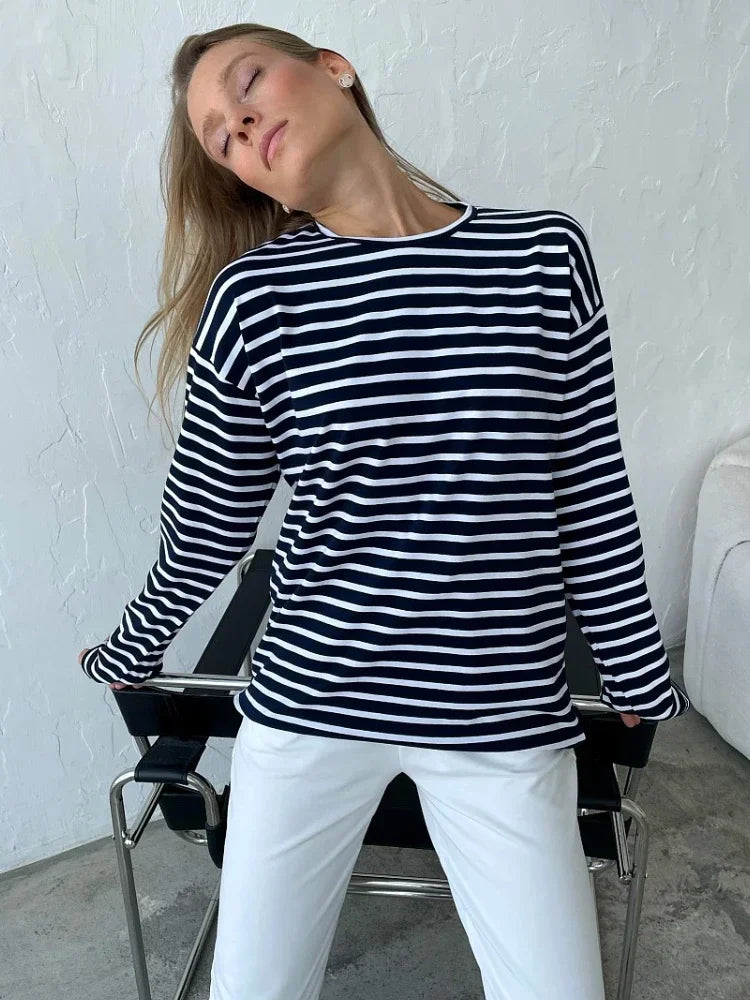 Olivia Bennet | Striped Cotton Shirt