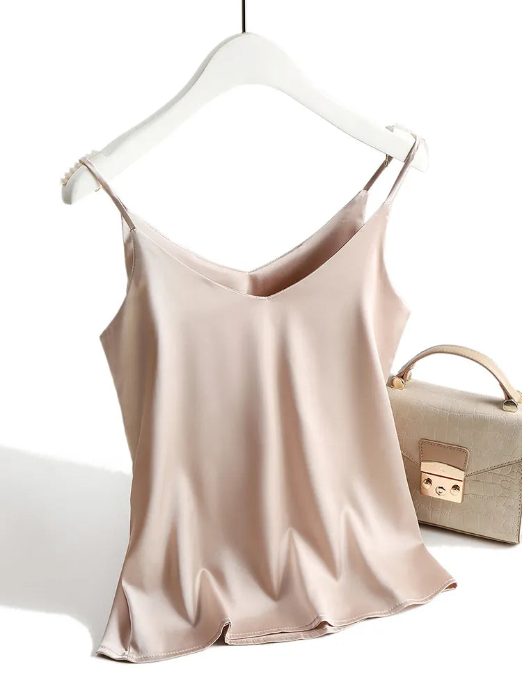 Olivia Bennet | Camisole Top for Women in Soft Fabric, Relaxed Fit, Classic Style