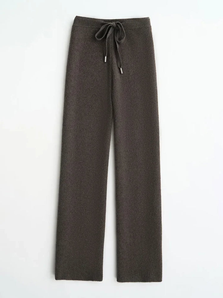 Olivia Bennet | Wool Wide Leg Pants for Women
