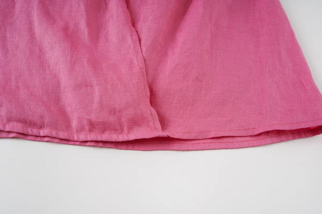 Olivia Bennet | Drape Linen Vest for Women