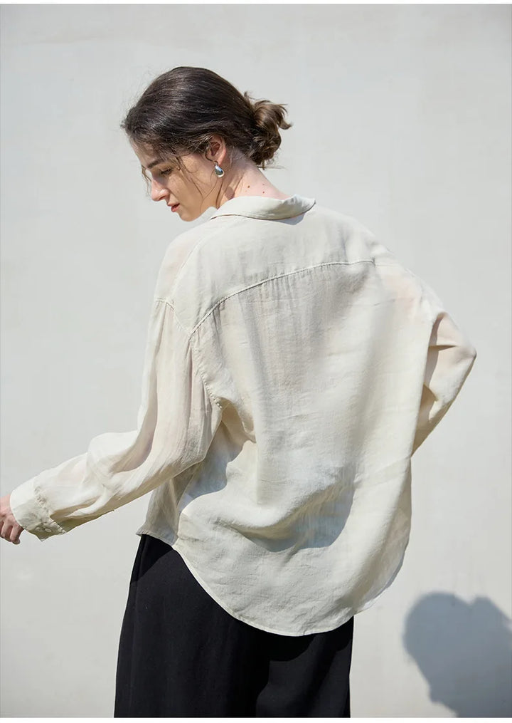 Olivia Bennet | Relaxed Ramie Button Down