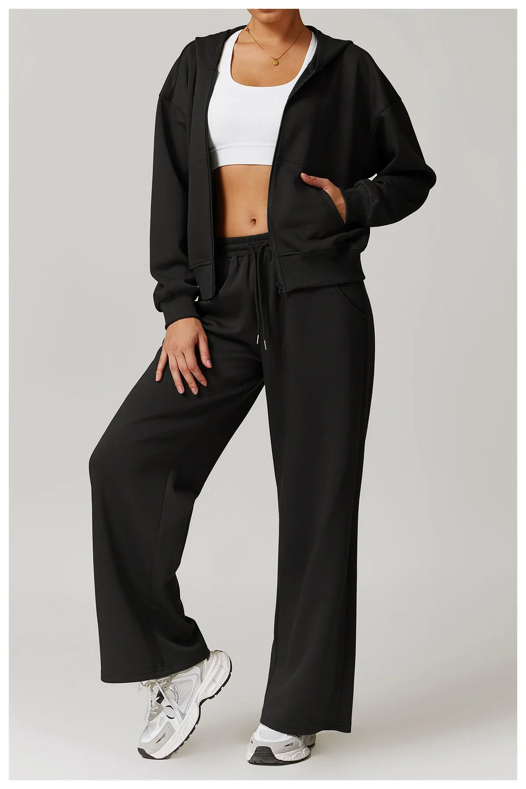 Olivia Bennet | High Rise Pant for Women in Black