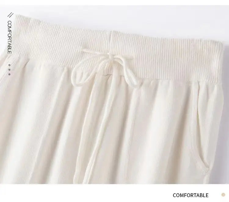 Olivia Bennet | Wool Pants for Women in Classic Fit, Gray