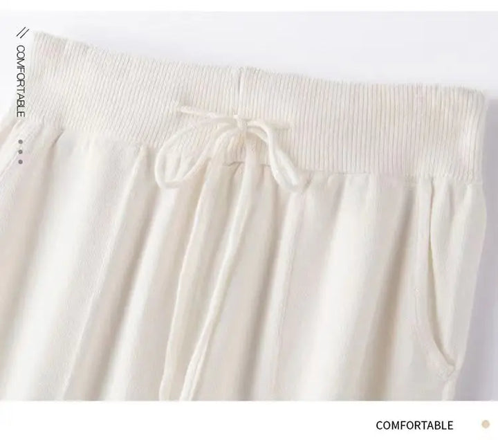 Olivia Bennet | Wool Pants for Women in Classic Fit, Gray