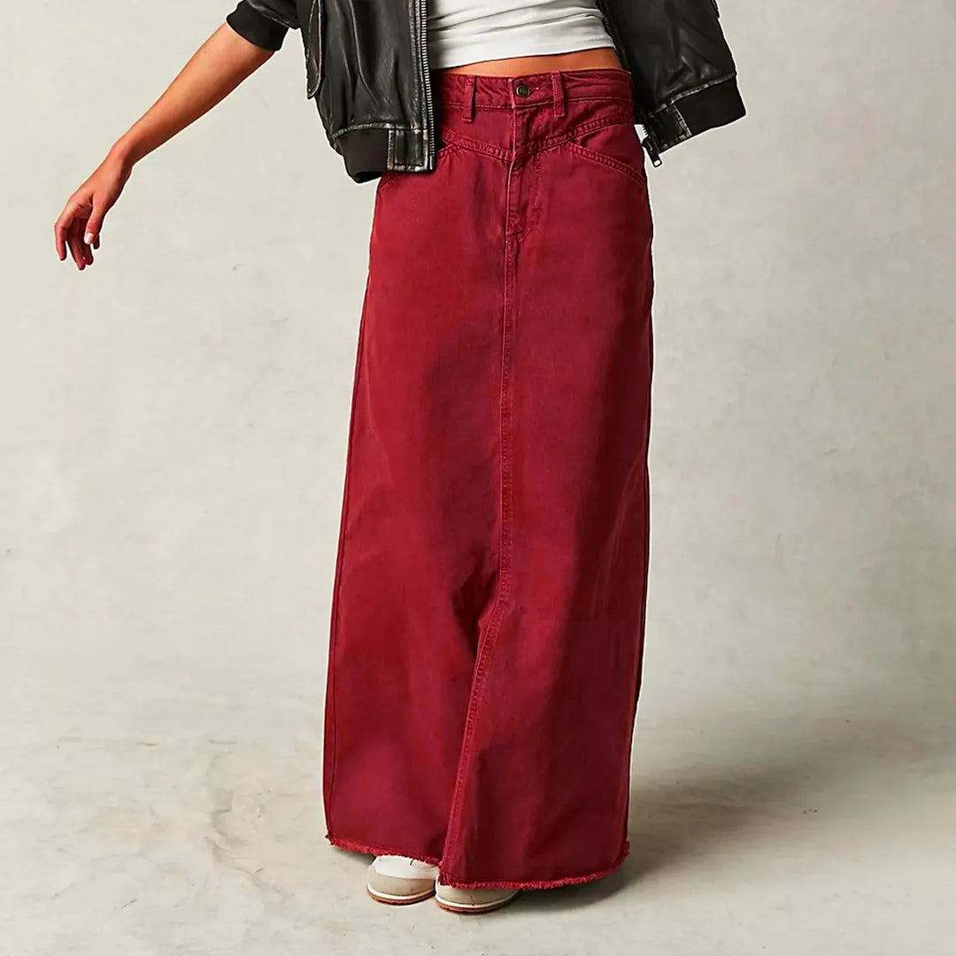 Olivia Bennet | Vintage Denim Skirt for Women