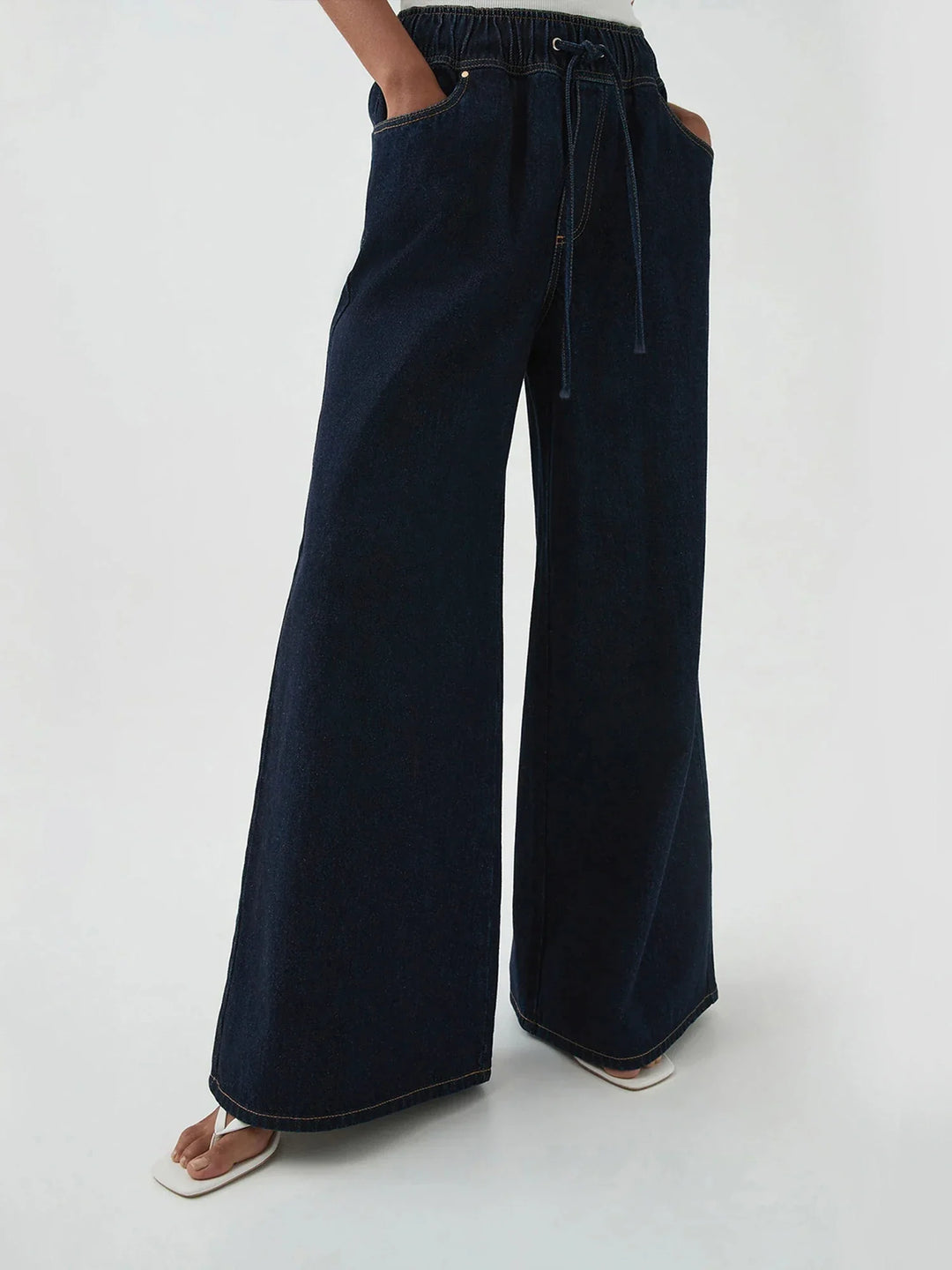 Olivia Bennet | Wide-Leg Jean for Women in Denim Blue
