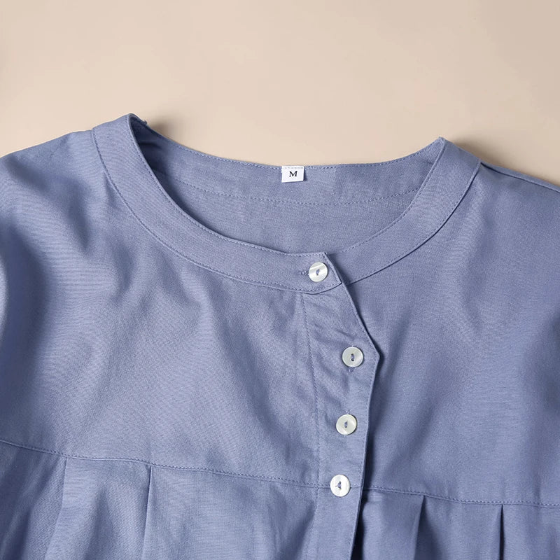 Olivia Bennet | Gathered Lantern Sleeve Blouse