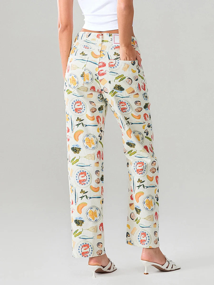 Olivia Bennet | Straight-Leg Jean for Women in Denim