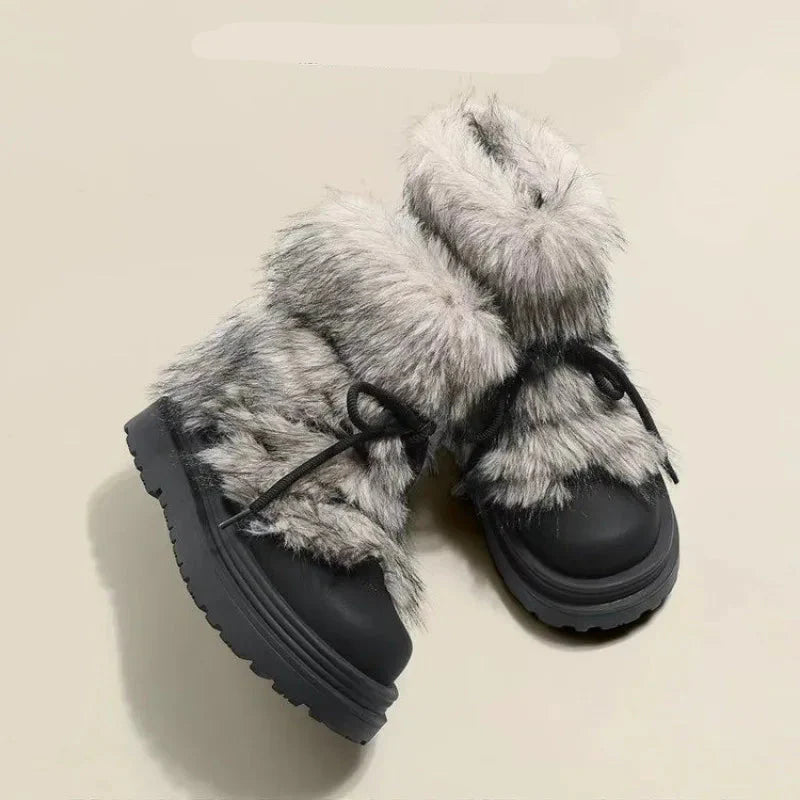 Olivia Bennet | Fur Après-Ski Boots for Women