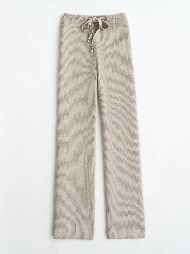 Olivia Bennet | Wool Wide Leg Pants for Women
