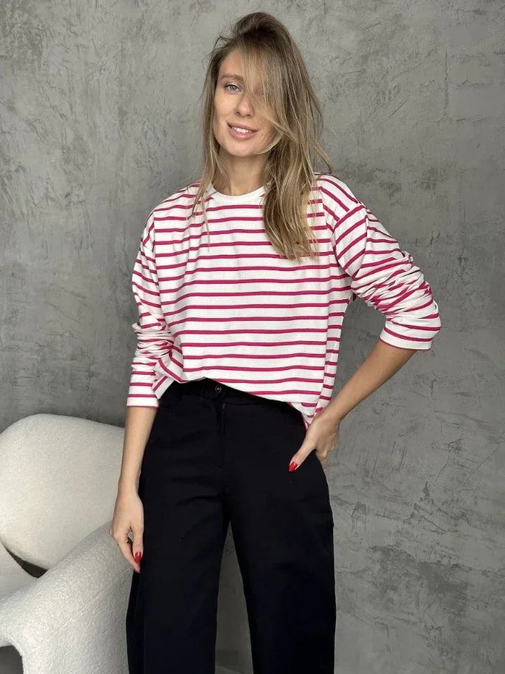 Olivia Bennet | Striped Cotton Shirt