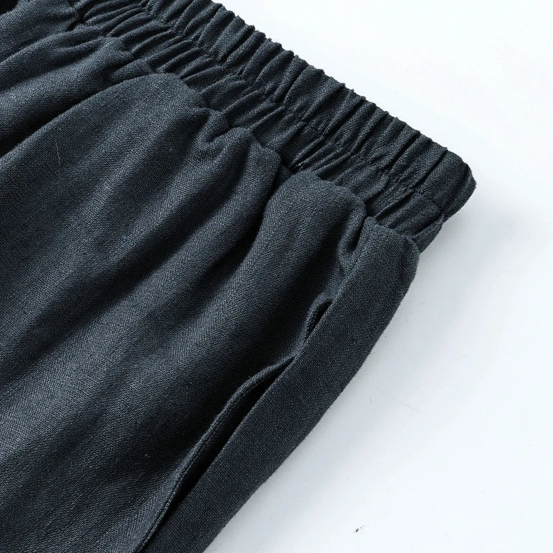 Olivia Bennet | Wide Leg Linen Pant for Women in Natural