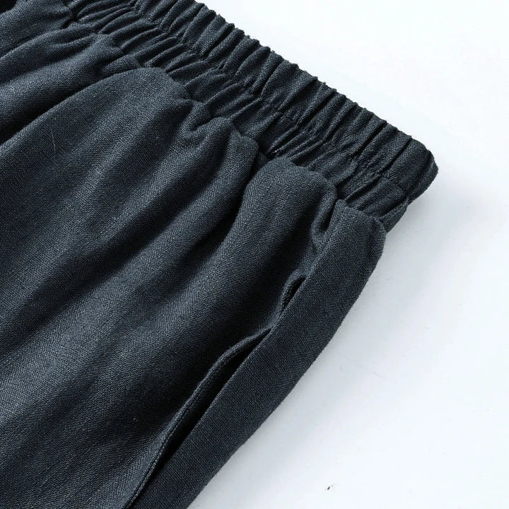 Olivia Bennet | Wide Leg Linen Pant for Women in Natural