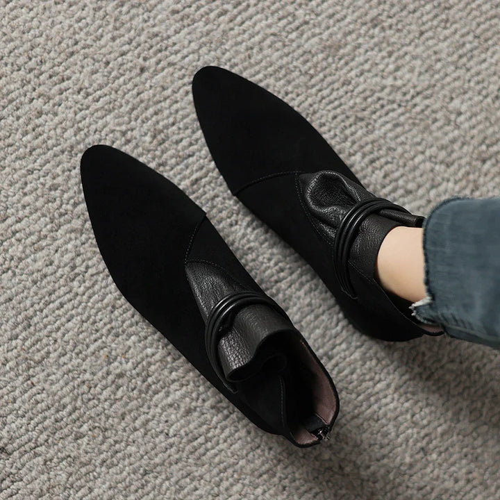 Olivia Bennet | Italian Crest Suede Boots for Women