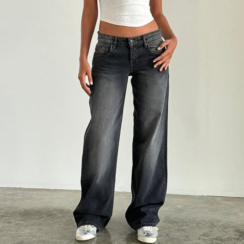 Olivia Bennet | Low-Waist Denim Jeans for Women