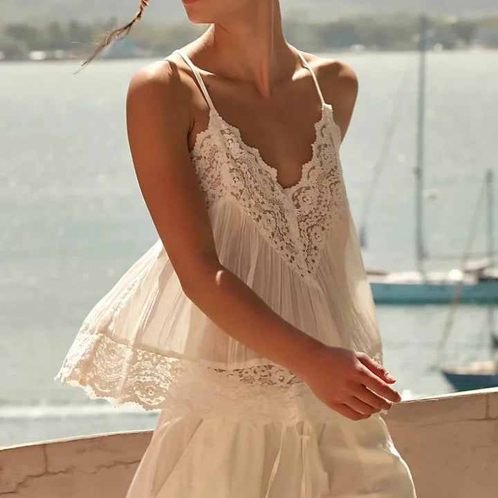 Olivia Bennet | Lace Cami for Women in White
