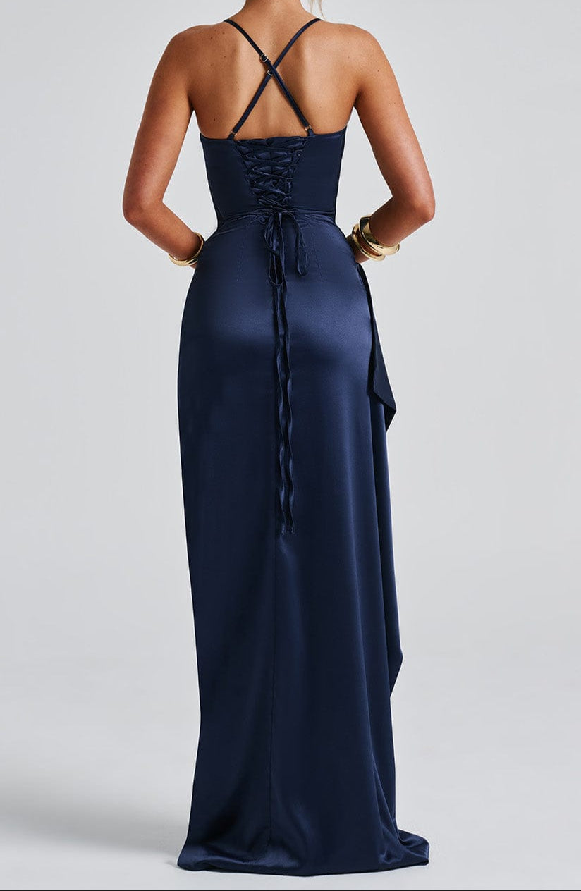 Women Strappy High Slit Dress