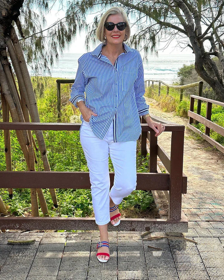 Lisette | Striped Blouse