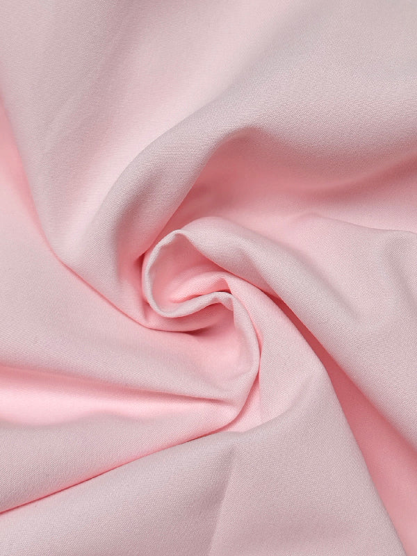 Olivia Bennet | A-Line Long Sleeves Layered Pleated Pockets Solid Color Split-Joint Lapel Midi Dresses Shirt Dress