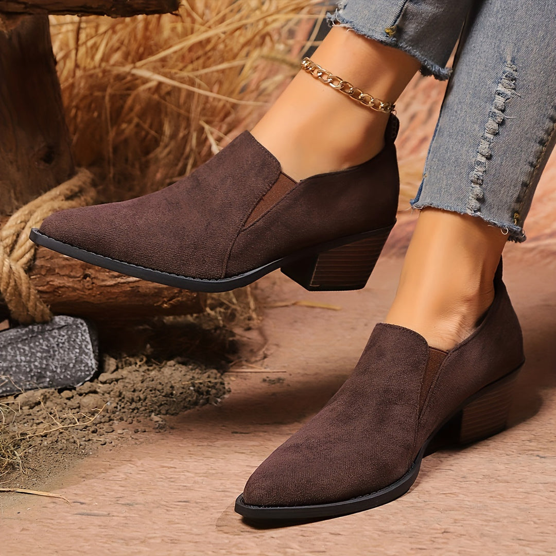 Noelle Low Heel Boots – Effortless Style Everyday Comfort