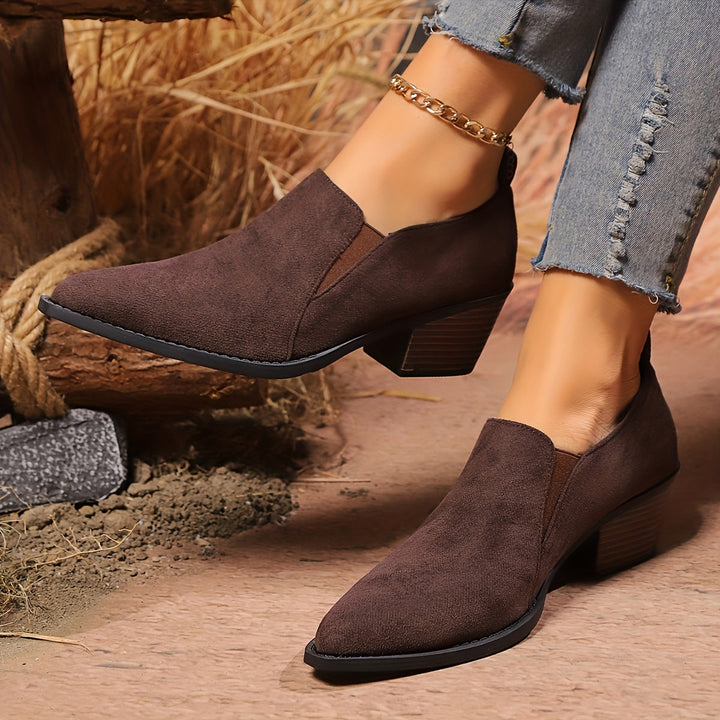 Noelle Low Heel Boots – Effortless Style Everyday Comfort