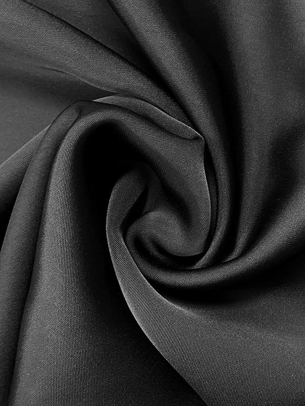 Olivia Bennet | Loose Sleeveless Contrast Color Split-Joint Tiered High Neck Evening Dresses Midi Dresses