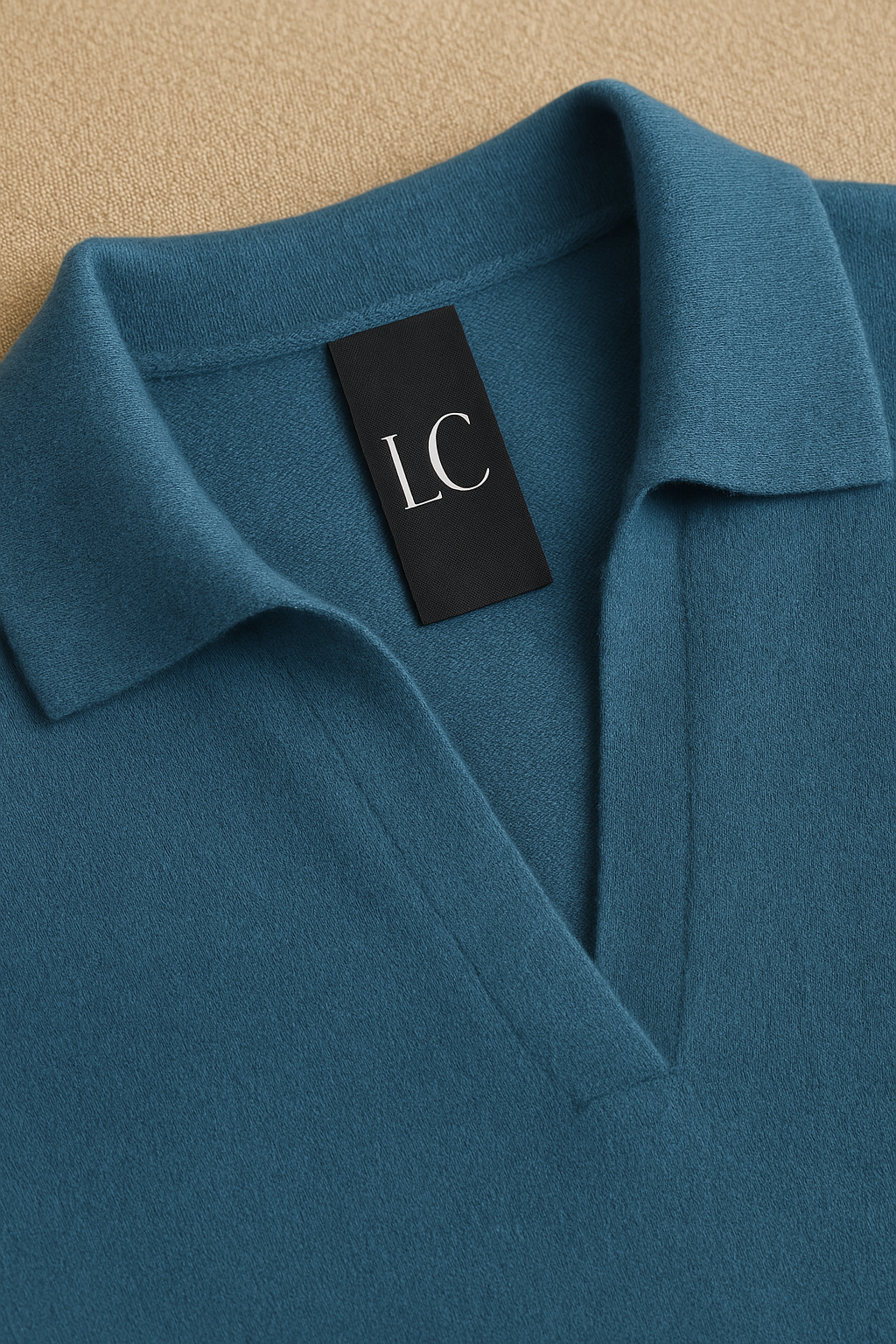 Olivia Bennet | Cotton Knit Polo for Women in White