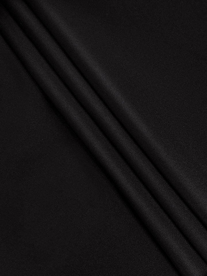 Olivia Bennet | Long Sleeves Solid Color Round-Neck Midi Dresses