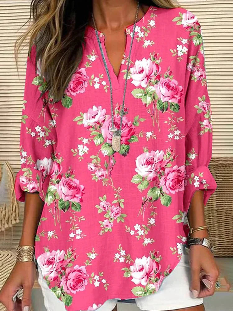 Graceful Floral Blouse