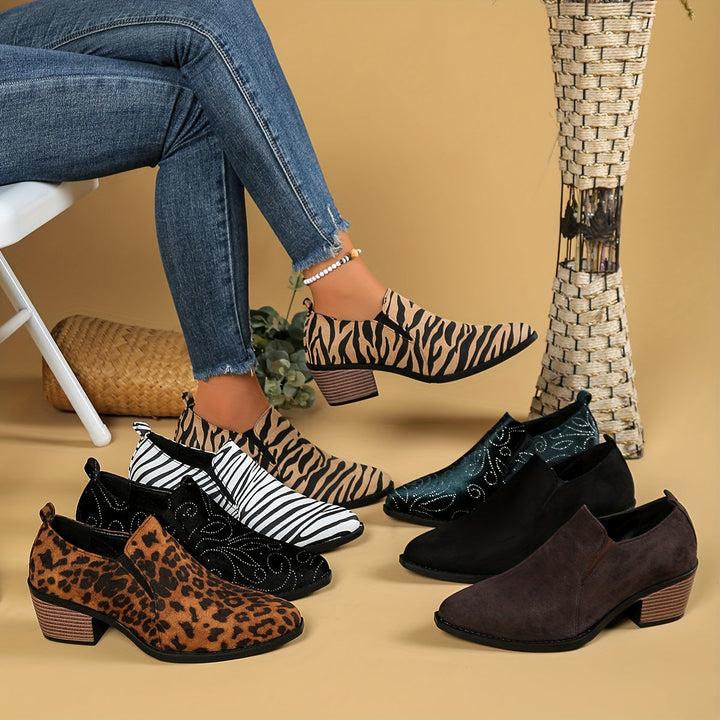 Noelle Low Heel Boots – Effortless Style Everyday Comfort