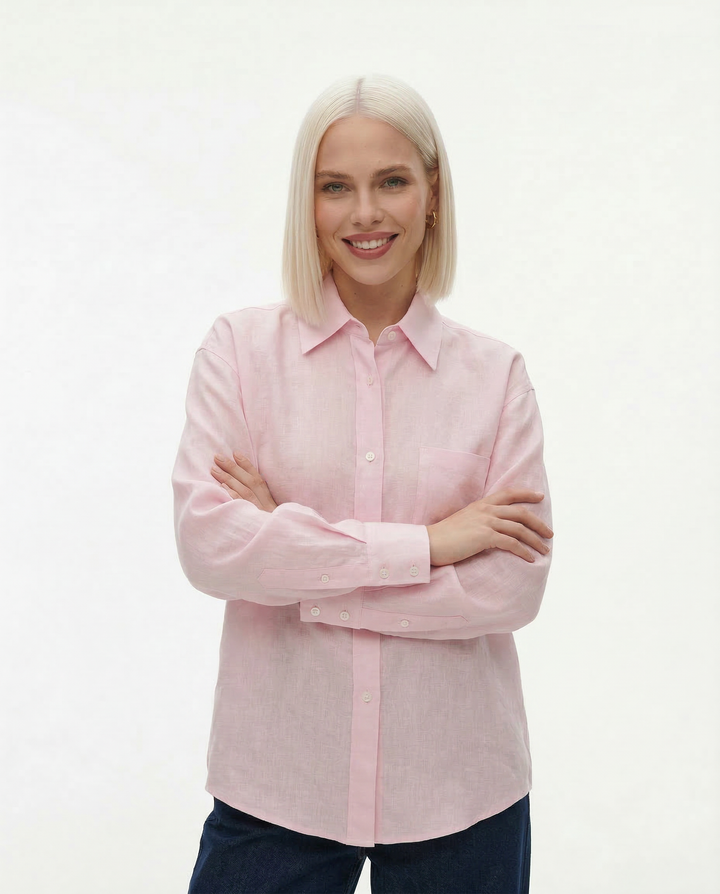 Olivia Bennet | Oversized Linen Blouse