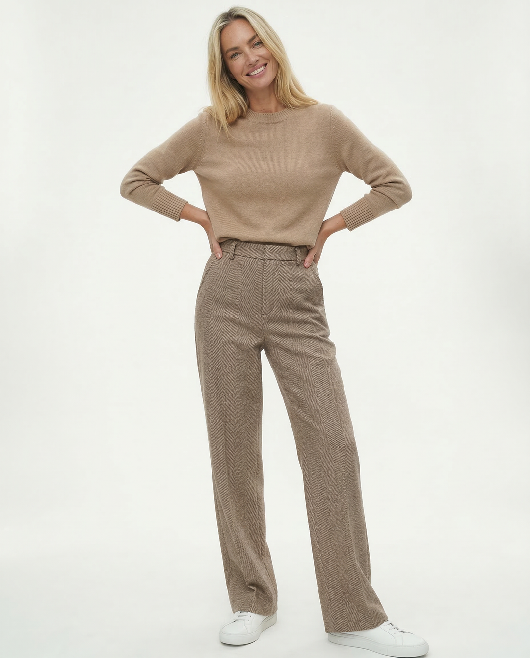 Olivia Bennet | Classic Wool Trousers for Women