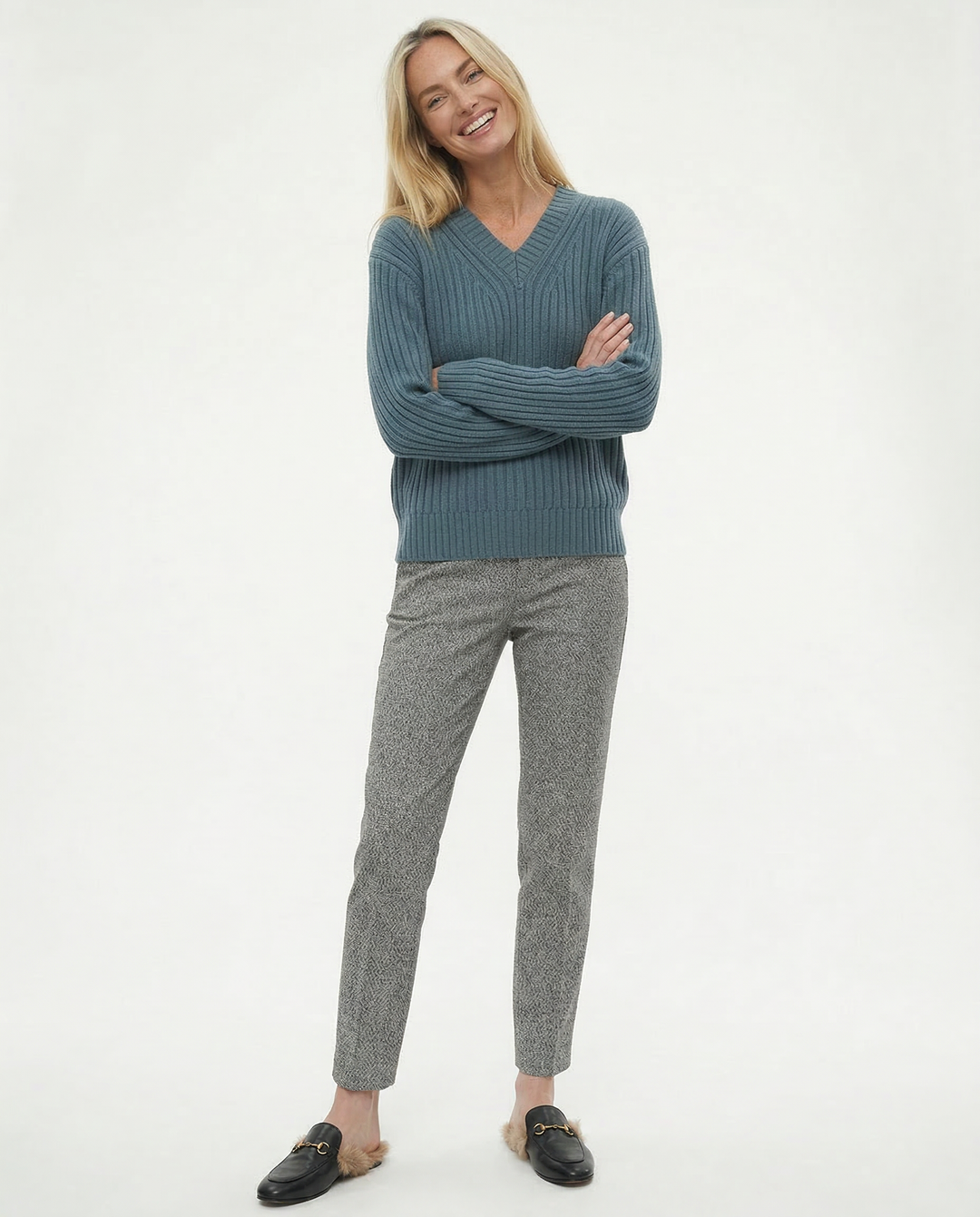Olivia Bennet | Classic Wool Trousers for Women