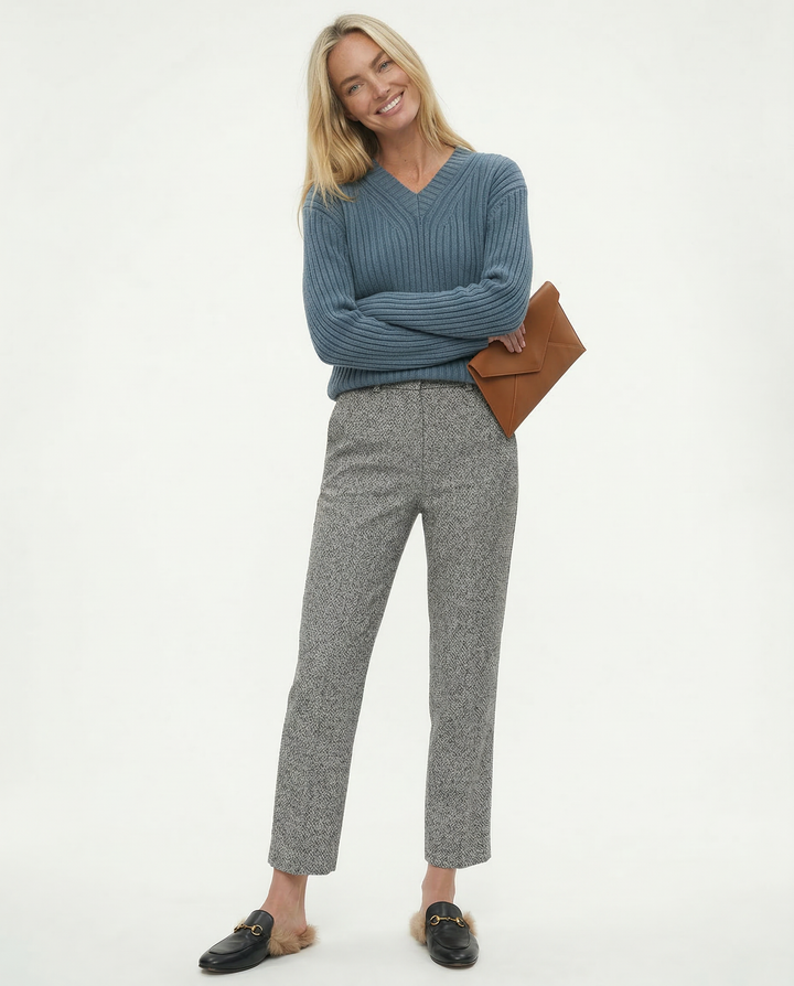 Olivia Bennet | Classic Wool Trousers for Women