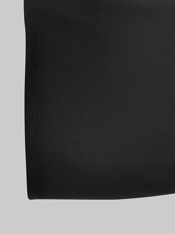 Olivia Bennet | Long Sleeves Loose Hollow Solid Color Split-Joint Round-Neck Mini Dresses
