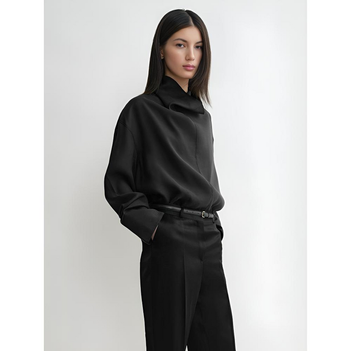 Olivia Bennet | Linen Top for Women in Natural Color