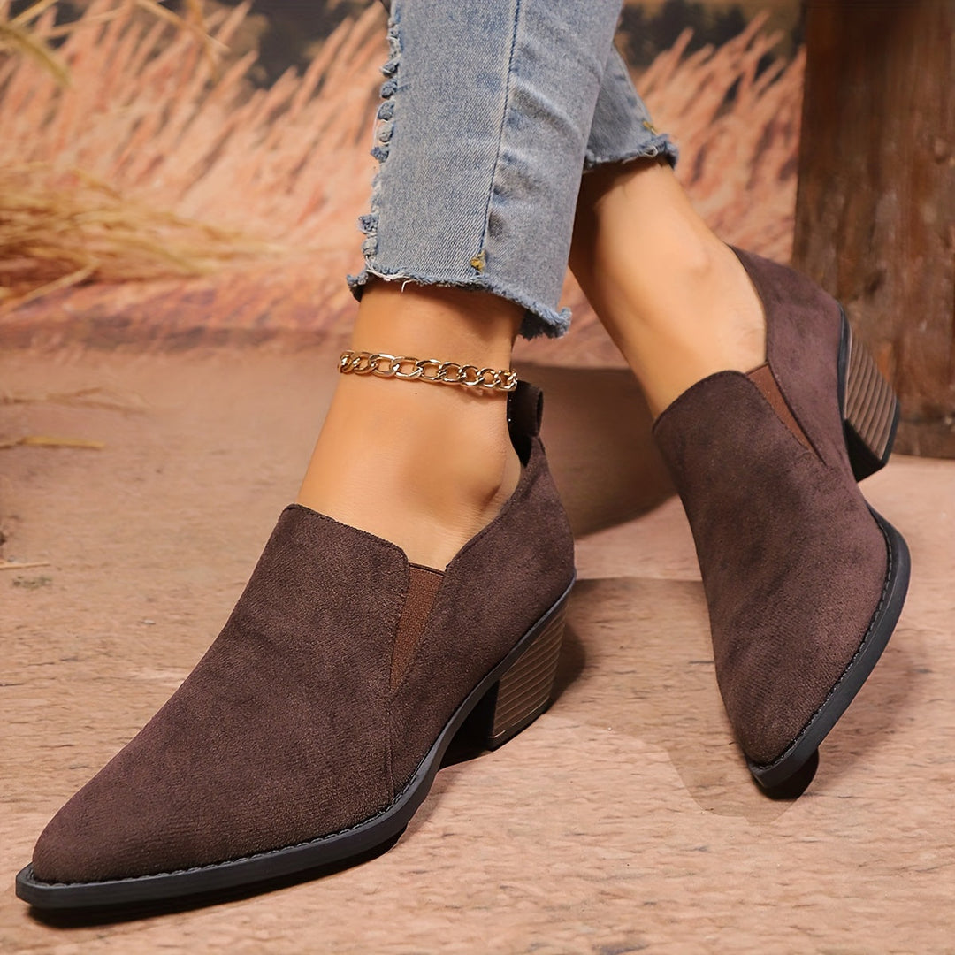 Noelle Low Heel Boots – Effortless Style Everyday Comfort