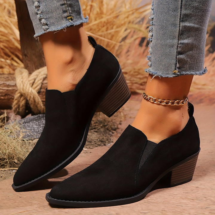 Noelle Low Heel Boots – Effortless Style Everyday Comfort