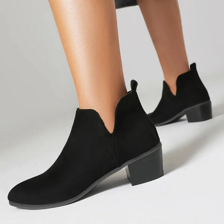 PRINTED ANKLE BOOTS