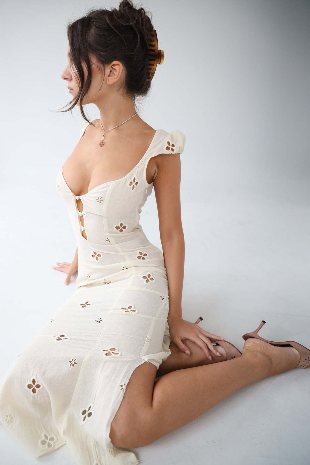 Women Wedding Guest Midi Dress