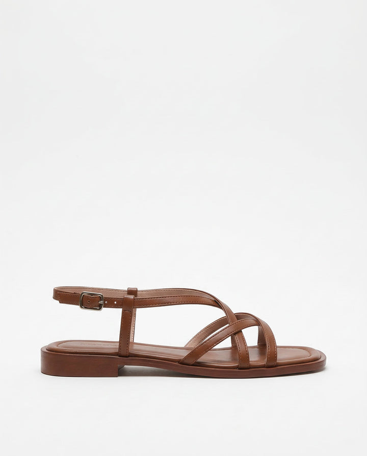 Olivia Bennet | Italian Leather Strap Sandals for Women