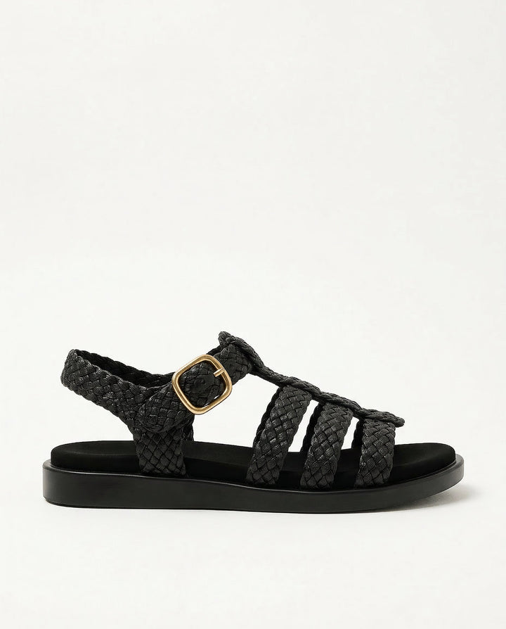 Olivia Bennet | Woven Sandals for Women in Natural Color