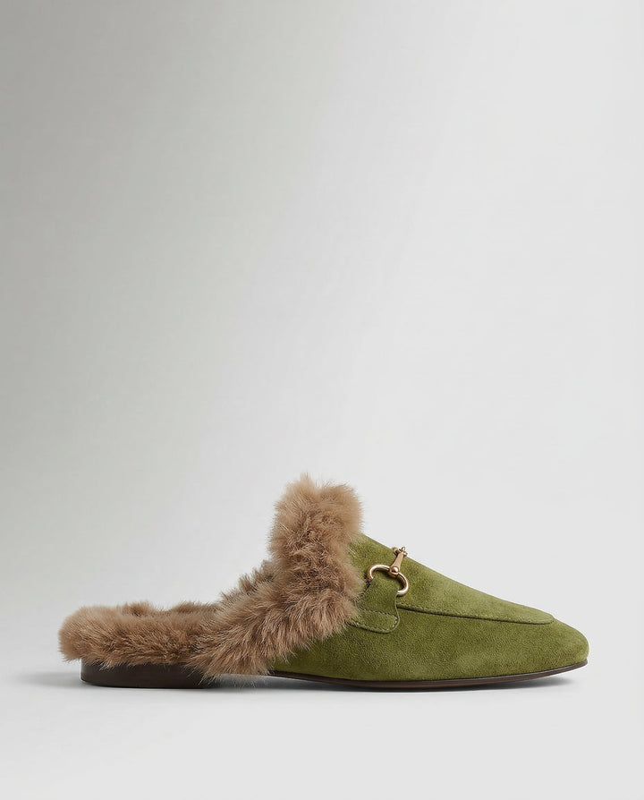 Olivia Bennet | Luxe Mule for Women in Leather, Slip-On, Black