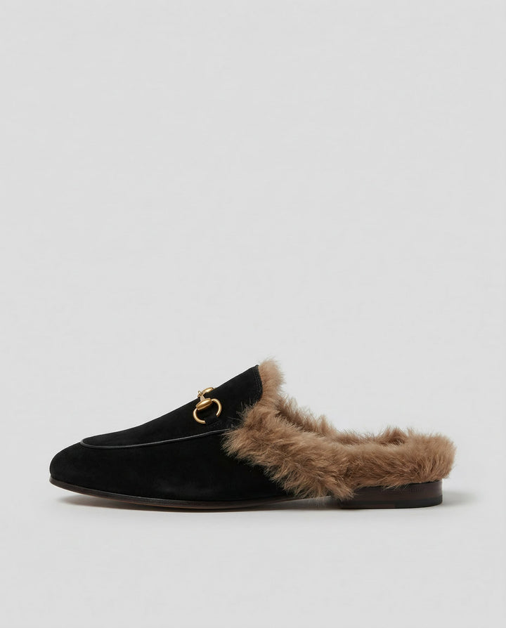 Olivia Bennet | Luxe Mule for Women in Leather, Slip-On, Black