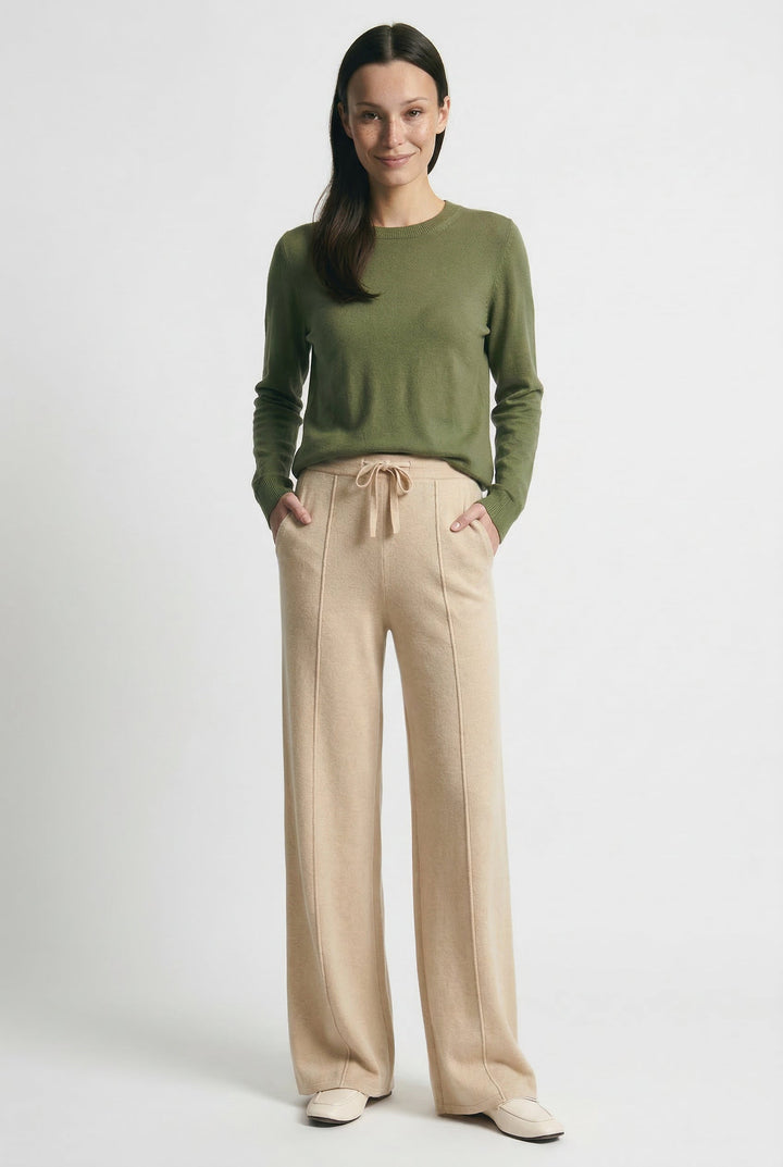 Olivia Bennet | Classic Wool Trousers for Women