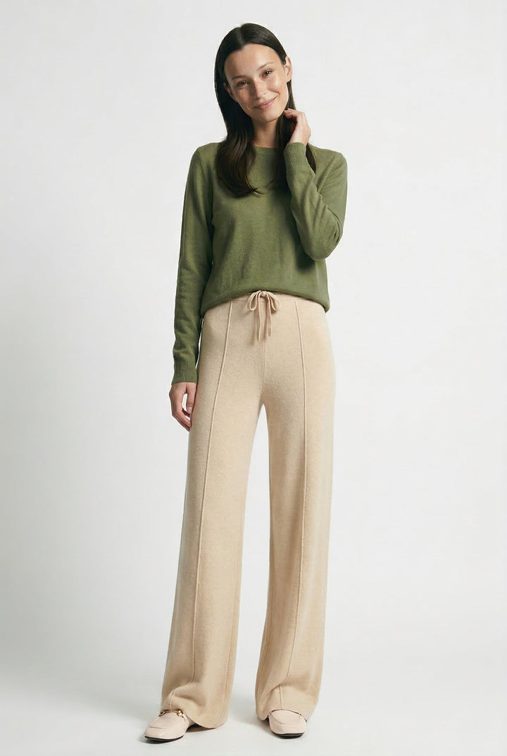 Olivia Bennet | Classic Wool Trousers for Women
